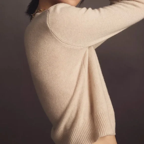 Reformation Sweater Dana Cashmere Crewneck Pullover Sz S - Picture 7 of 14